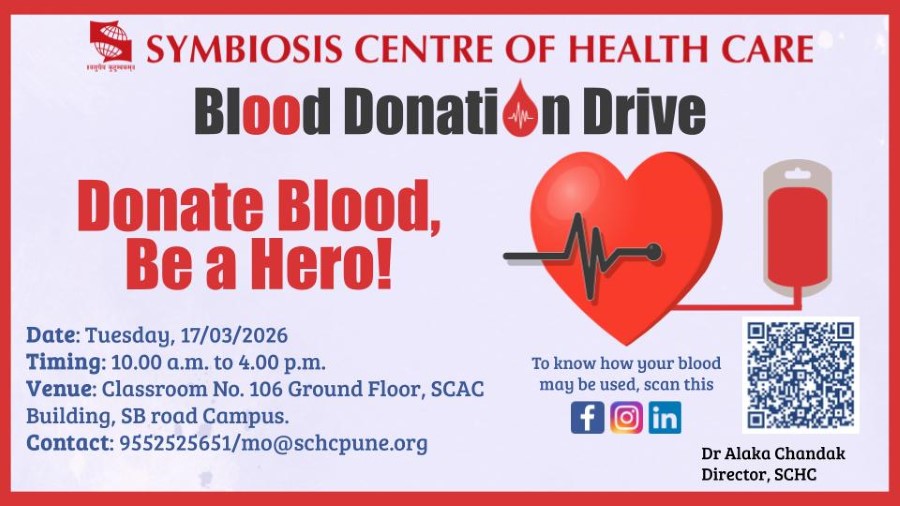 Blood Donation Drive at SCAC SB Road Campus on 17th March 2026